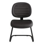 Cadeira Executiva Costurada Base em “S” PRETA – Corino Preto – 31014 Kairós Office Cadeiras Fixas 11