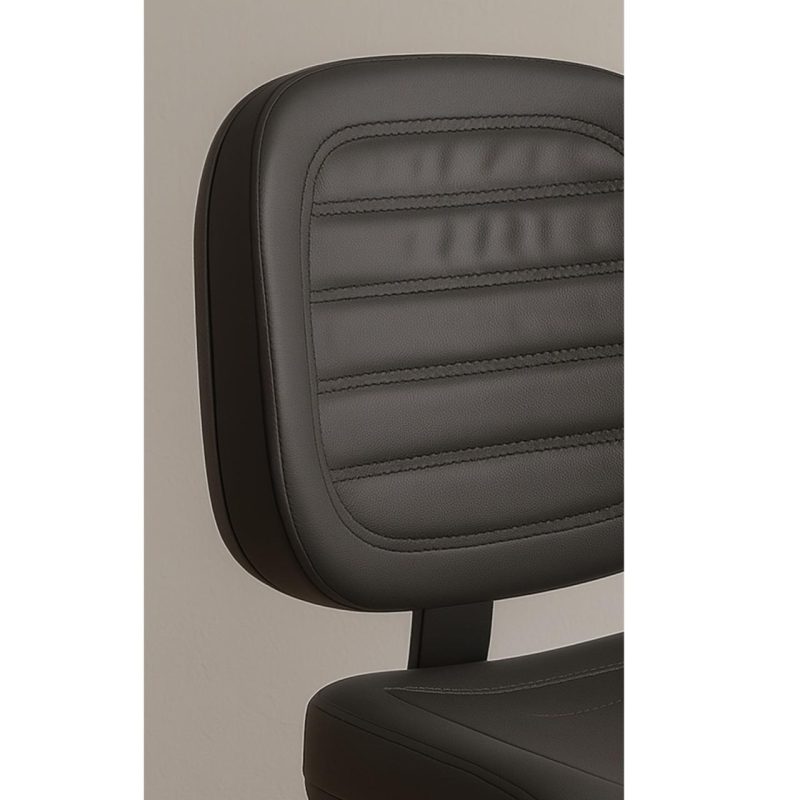 Cadeira Executiva Costurada Base em “S” PRETA – Corino Preto – 31014 Kairós Office Cadeiras Fixas 6