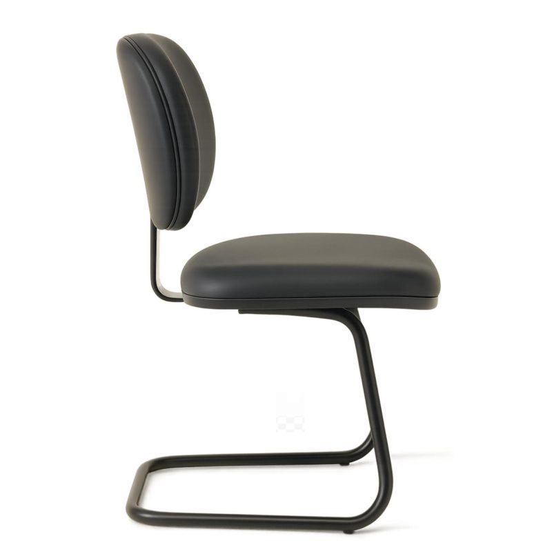Cadeira Executiva LISA Base em “S” – Corino Preto – 31013 Kairós Office Cadeiras Fixas 3