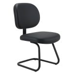 Cadeira Executiva LISA Base em “S” – Corino Preto – 31013 Kairós Office Cadeiras Fixas 10