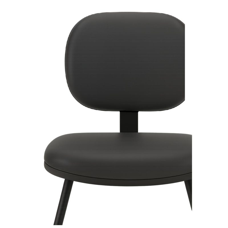 Cadeira Executiva LISA Base em “S” – Corino Preto – 31013 Kairós Office Cadeiras Fixas 8