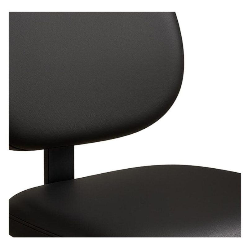 Cadeira Executiva LISA Base em “S” CROMADA – Corino Preto – 31015 Kairós Office Cadeiras Fixas 6