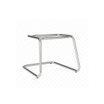 Cadeira Executiva LISA Base em “S” CROMADA – Corino Preto – 31015 Kairós Office Cadeiras Fixas 14