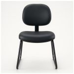 Cadeira Executiva LISA Base Trapézio – Corino Preto – 31030 Kairós Office Cadeiras Fixas 11