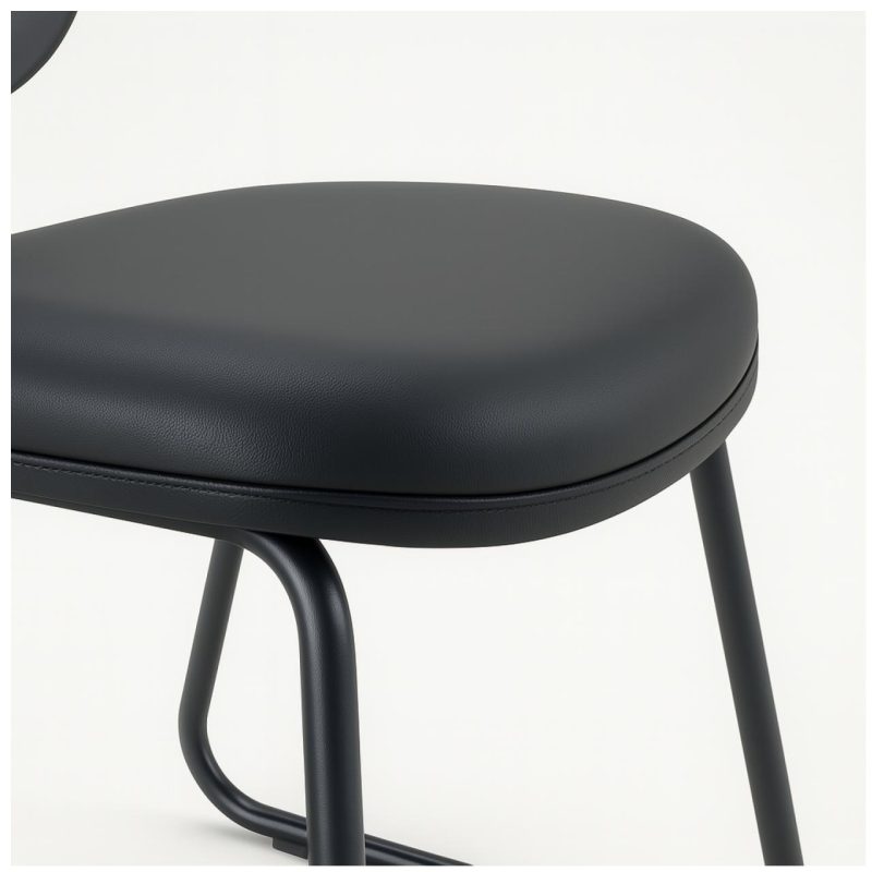 Cadeira Executiva LISA Base Trapézio – Corino Preto – 31030 Kairós Office Cadeiras Fixas 8