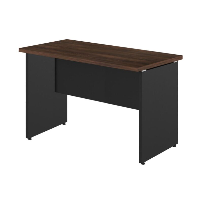 Mesa Escritório PÉ PAINEL – 1,35×0,60m – C/ Gavetas – MARSALA/PRETO – 25421 Kairós Office Linha 30 mm 3