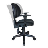 Cadeira Executiva Back System Lisa c/ Braços reguláveis – Cor Preta 31006 KAIRÓS OFFICE Executiva