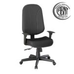 Cadeira de Escritório Presidente PLUS com Braços Reguláveis – CORINO PRETO 32975 KAIRÓS OFFICE Presidente 9