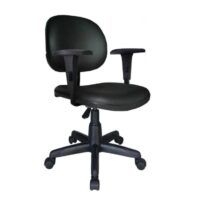 Cadeira Executiva LISA Giratória com Braços Reguláveis Cor Preta – 31003 Kairós Office