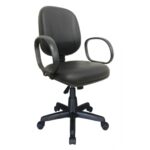 Cadeira Diretor LISA Giratória – Braço Corsa – Corino Preto 30201 Kairós Office Diretor 7