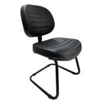 Cadeira Executiva Costurada Base em “S” PRETA – Cor Preta 31014 KAIRÓS OFFICE Cadeiras Fixas