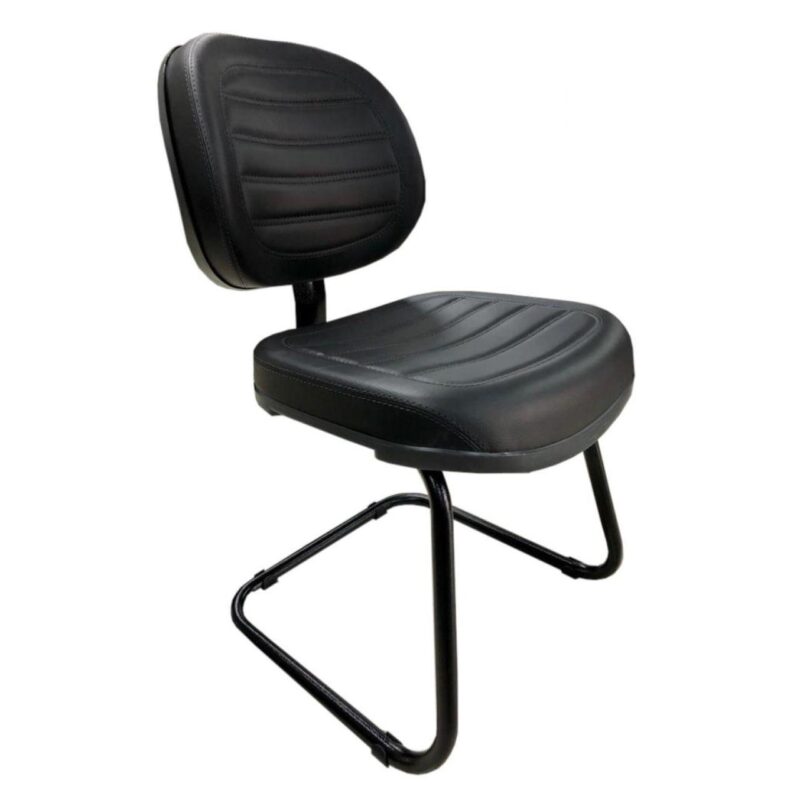 Cadeira Executiva Costurada Base em “S” PRETA – Cor Preta 31014 KAIRÓS OFFICE Cadeiras Fixas 2