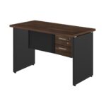 Mesa Escritório 1,50×0,60m – C/ 02 Gavetas MARSALA / PRETO – 23473 Kairós Office Linha 30 mm 8