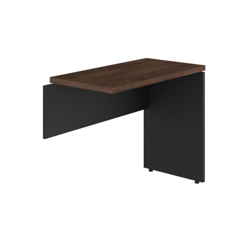 Mesa AUXILIAR SIMPLES 30mm – 0,90×0,45m MARSALA / PRETO – 51016 Kairós Office Linha 30 mm 2