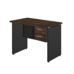 Mesa Escritório 1,20×0,60m – C/ 02 Gavetas MARSALA / PRETO – 23471 Kairós Office Linha 30 mm 7