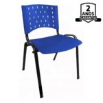 Kit 10 Cadeiras Plásticas 04 pés – COR AZUL – 24003 KAIRÓS OFFICE Plástica 8
