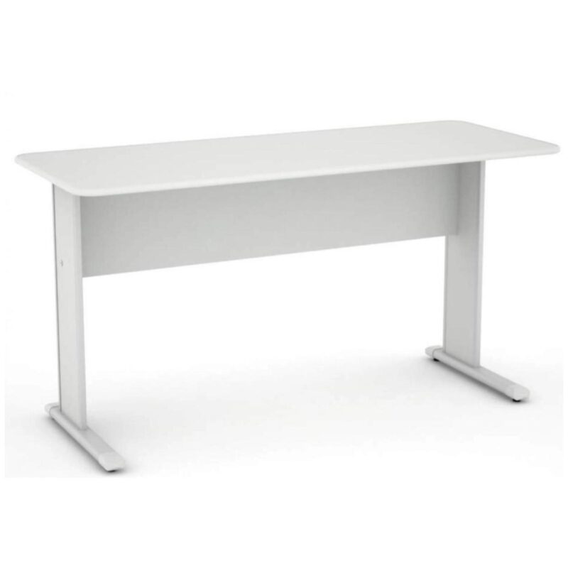 Mesa Escritório 1,52×0,62m – S/ Gavetas CINZA/CINZA – 43081 Kairós Office Linha 15 mm 2