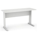Mesa Escritório 1,52×0,62m com GAVETAS CINZA/CINZA – 43082 Kairós Office JOB Cinza 15 mm 7