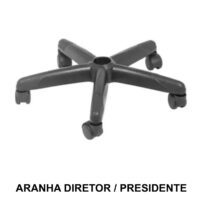 Aranha Diretor / Presidente c/ Rodizios 19011 KAIRÓS OFFICE Acessórios para Cadeiras