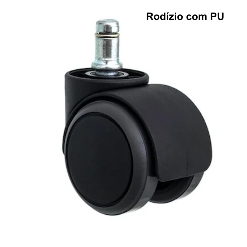 Rodízios para Cadeira com “PU” – Preto – 87705 KAIRÓS OFFICE Acessórios para Cadeiras 2