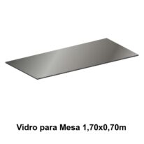 VIDRO FUME 1,70X0,70M – 21430 KAIRÓS OFFICE Linha 40 mm