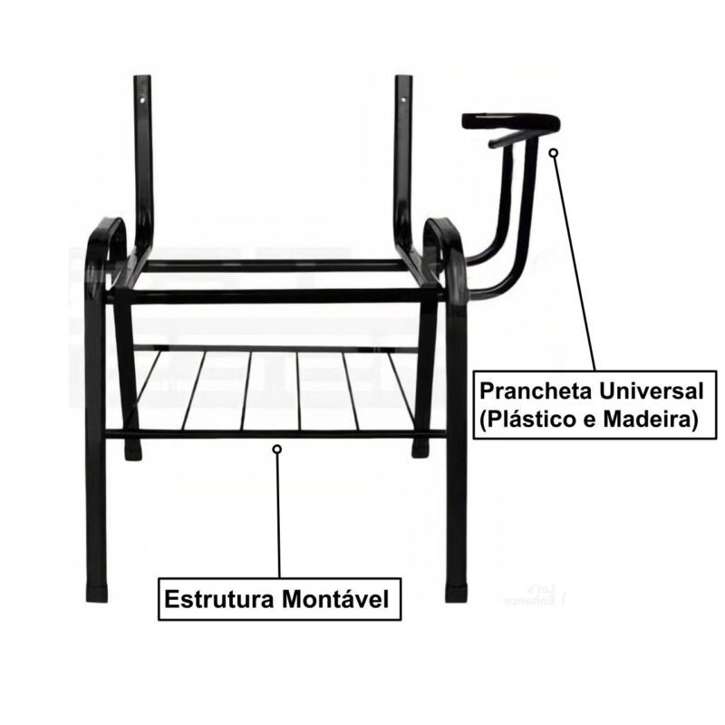 Base UNIVERSITÁRIA para Prancheta PLASTICA LADO ESQUERDO – PMD KAIRÓS OFFICE Universitárias 3