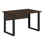 Mesa Escritório PÉ QUADRO – 1,20×0,60m – S/ Gavetas – MARSALA/PRETO – 25469 KAIRÓS OFFICE Linha 30 mm 5