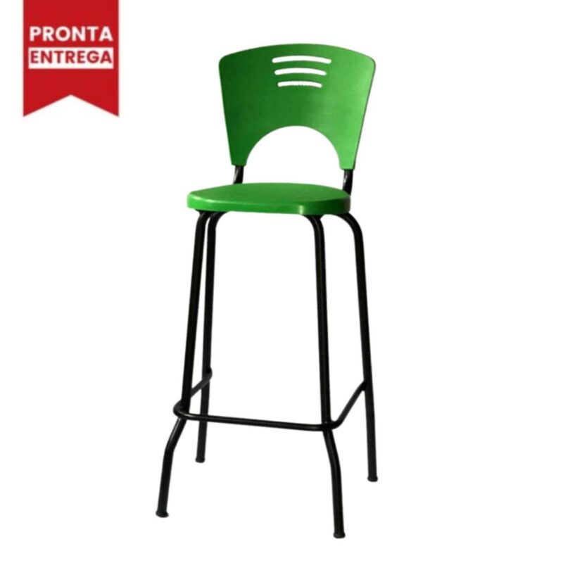 Banqueta Fixa Alta Piacere – Cor Verde – 34102 Kairós Office Banquetas 5