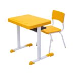 Kit Escolar Individual – (Mesa e Cadeira) – INFANTIL 03 a 06 Anos COR AMARELO – 41087 KAIRÓS OFFICE Infantil 7