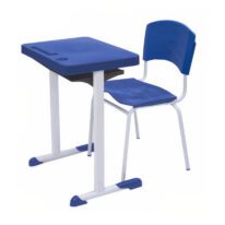 Kit Escolar Individual AZUL – (Mesa e Cadeira) – ADULTO – – COR AZUL – 40081 KAIRÓS OFFICE Adulto