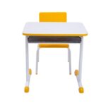 Kit Escolar Individual AMARELO – (Mesa e Cadeira) – INFANTIL – MDF – COR AMARELO – 40088 KAIRÓS OFFICE Infantil 8