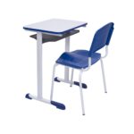 Kit Escolar Individual AZUL – (Mesa e Cadeira) – ADULTO – MADEIRA – COR AZUL – 40095 KAIRÓS OFFICE Adulto 7