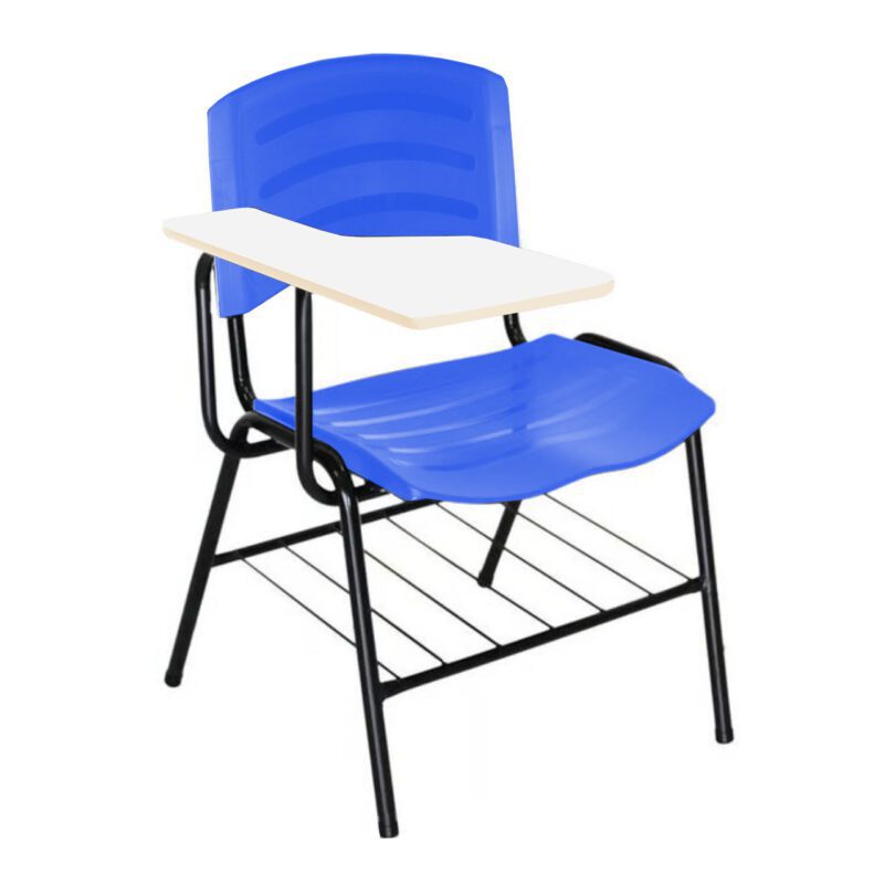 Cadeira Universitária Plástica Prancheta MDF – COR AZUL 34016 KAIRÓS OFFICE Carteira Escolar 2
