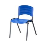 Cadeira Fixa Plástica 04 pés Cor Azul (Polipropileno) 31207 KAIRÓS OFFICE Plástica 9
