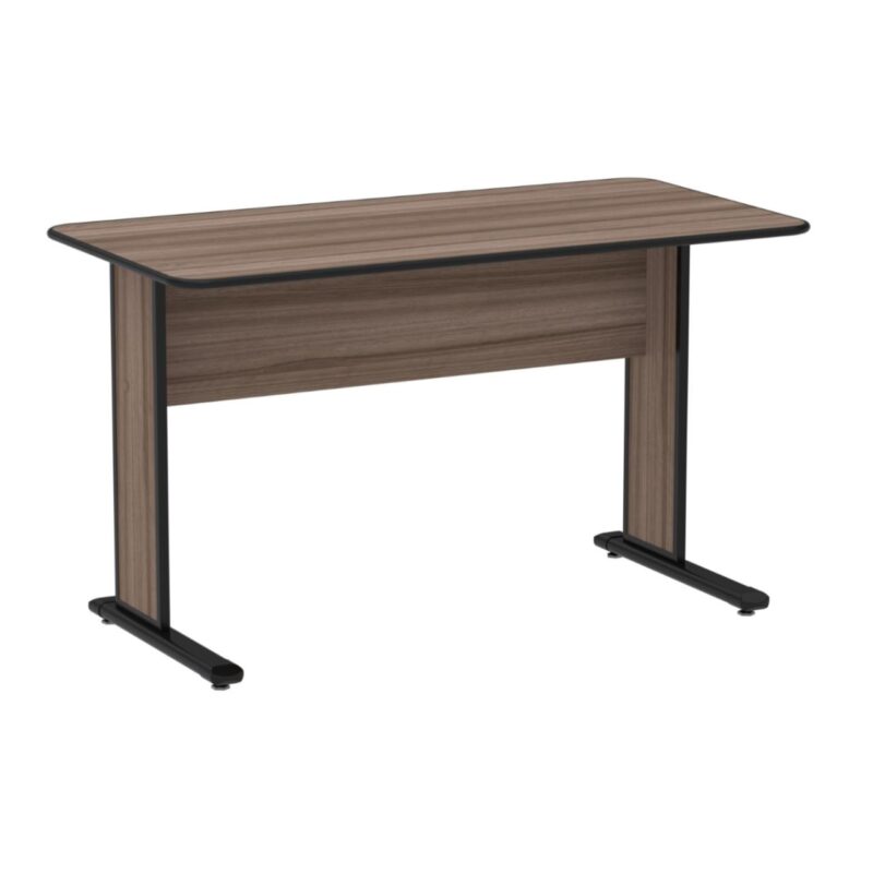 Mesa Escritório 1,20×0,60m s/ gavetas – Cor Walnut 44095 Kairós Office Linha 15 mm 2