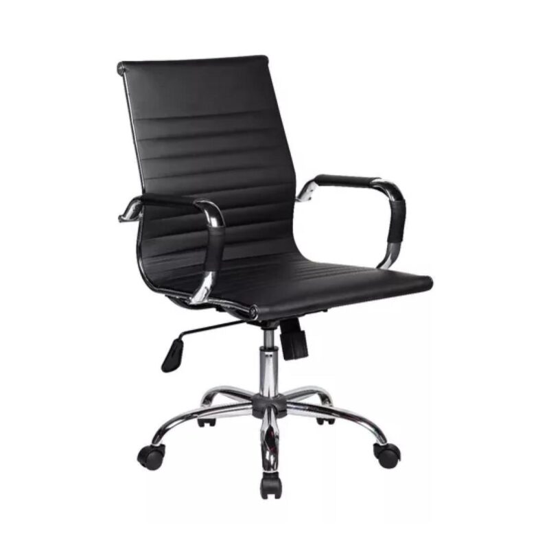 Cadeira DIRETOR Charles Eames Esteirinha – PRETO – PMD – 32887 KAIRÓS OFFICE Diretor 2