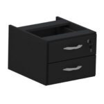 Mesa Escritório 1,20×0,60m c/ Gavetas – Cor Preto – 44090 Kairós Office JOB Preto 15 mm 11