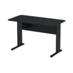 Mesa Escritório 1,50×0,60m c/ Gavetas – Cor Preto – 44093 KAIRÓS OFFICE Linha 15 mm 10