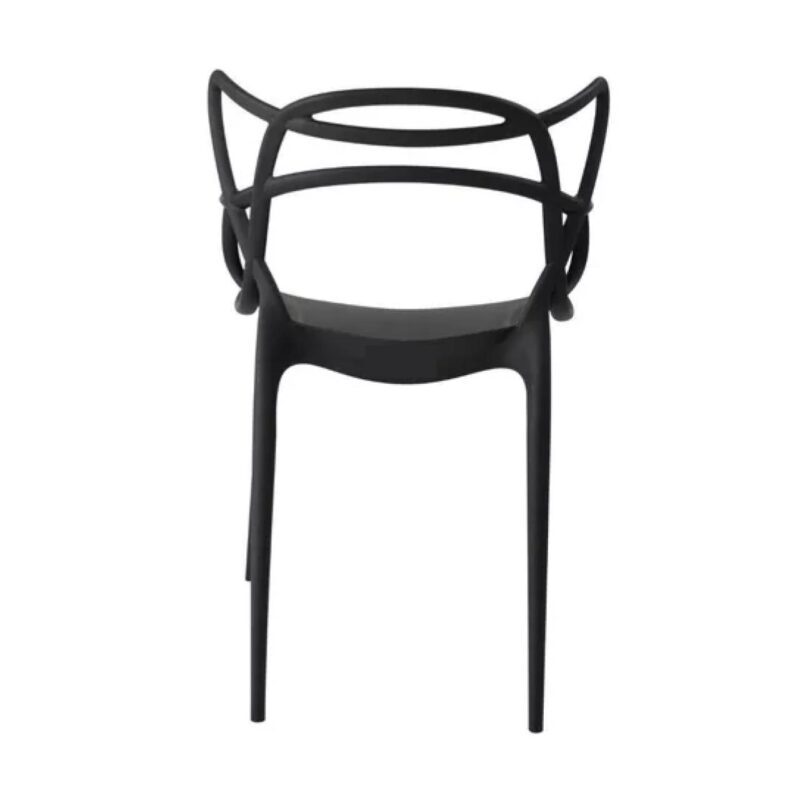 Cadeira Interlocutor OSLO para Escritório ou Jantar – Polipropileno – Cor Preto – 48005 Kairós Office Cadeiras Fixas 6