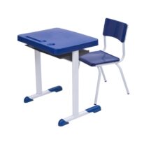 Kit Escolar Individual AZUL – (Mesa e Cadeira) – INFANTIL 03 a 06 Anos 41089 Kairós Office 2