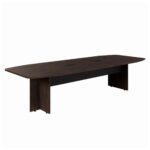 Mesa de Reunião Diretoria ABAULADA – 2,80×1,20m MARSALA/PRETO – 21016 Kairós Office Mesa de Reunião 6