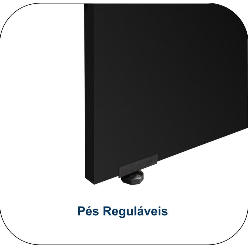 Mesa Escritório PÉ PAINEL – 1,35×0,60m – S/ Gavetas – MARSALA/PRETO – 25420 KAIRÓS OFFICE Linha 30 mm 4