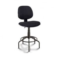 Cadeira Caixa EXECUTIVA LISA Sem Braços – (Aranha PMD) – Cor Preta – 35022 Kairós Office