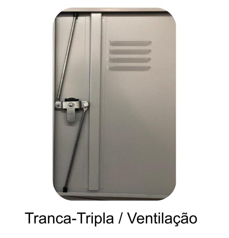 Armário Roupeiro de Aço c/ 08 PORTAS GRANDES – 1,93×1,38×0,40m – CZ/CZ – 10004 KAIRÓS OFFICE Roupeiro de Aço 7