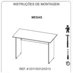 Mesa de Escritório 1,70×0,70m – 02 Gavetas NOGAL SEVILHA/PRETO – 21475 KAIRÓS OFFICE Linha 40 mm 12