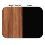 Armário Alto Fechado com 02 Portas – 1,61×0,80×0,45m NOGAL SEVILHA/PRETO – 21414 Kairós Office Linha 40 mm 11