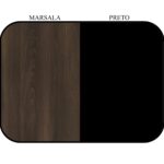 Armário Baixo com 02 Portas – 0,80×0,72×0,45 m MARSALA / PRETO – 51008 KAIRÓS OFFICE Linha 30 mm 11