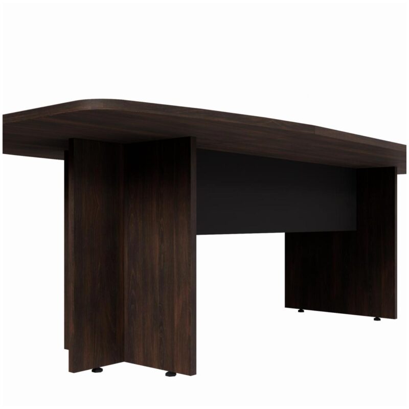 Mesa de Reunião Diretoria ABAULADA – 2,40×1,20m MARSALA/PRETO – 21015 KAIRÓS OFFICE Mesa de Reunião 5