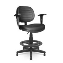 Cadeira Caixa EXECUTIVA COSTURADA – (Aranha PMD) – Cor Preta – 35002 Kairós Office