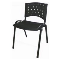 Cadeira Plástica 04 pés Plástico Preto (Polipropileno) – 31201 KAIRÓS OFFICE Plástica